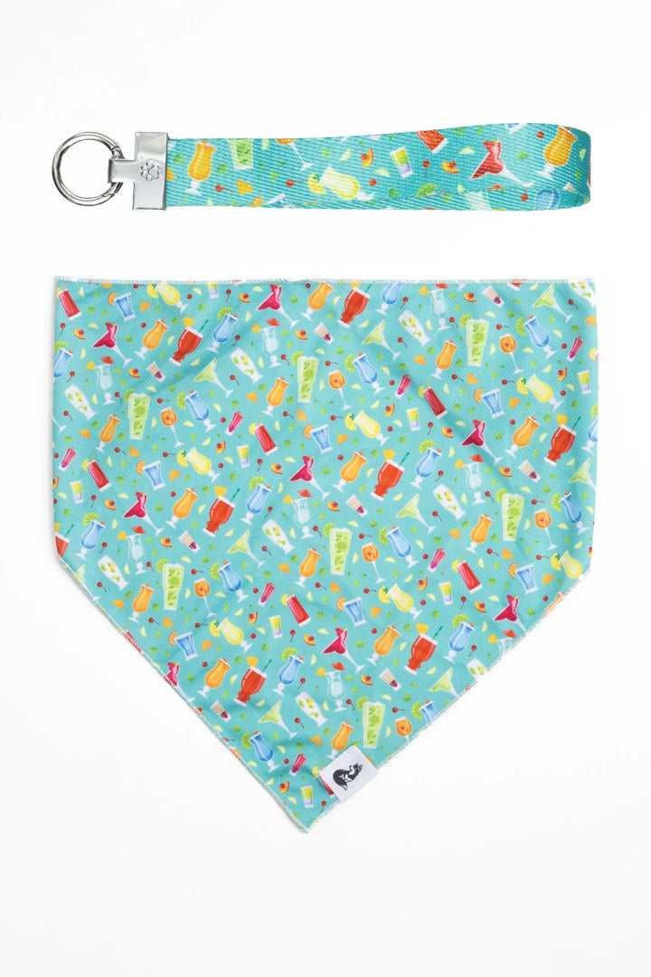 Seaside Sips Dog Bandana & Matching Keychain