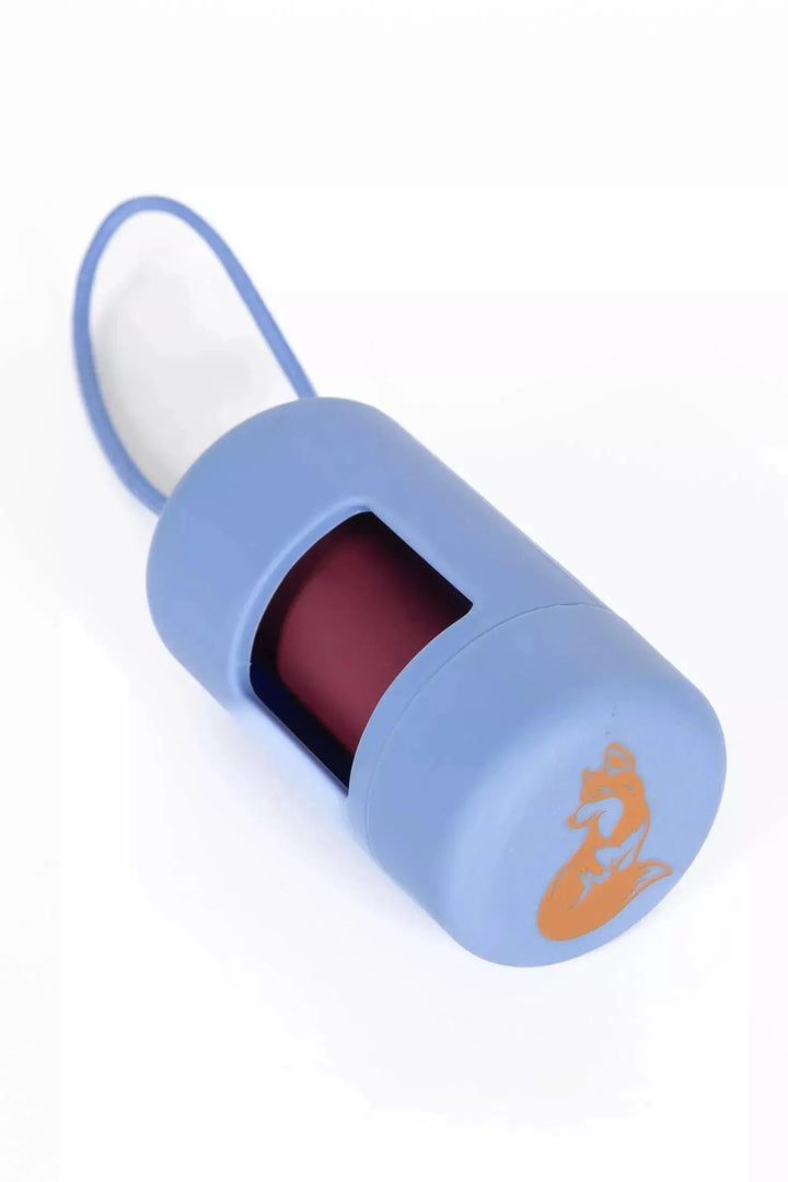 Cornflower Blue Waste Bag Dispenser - Aria the Fox