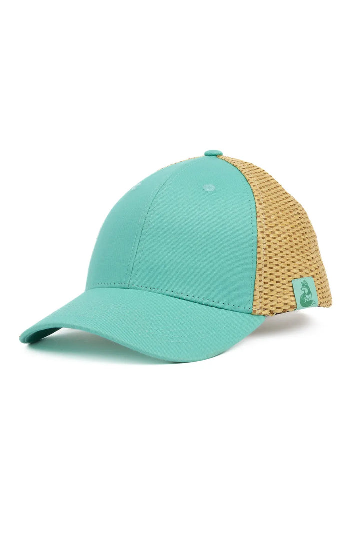 Island Vibes Baseball Cap with Raffia