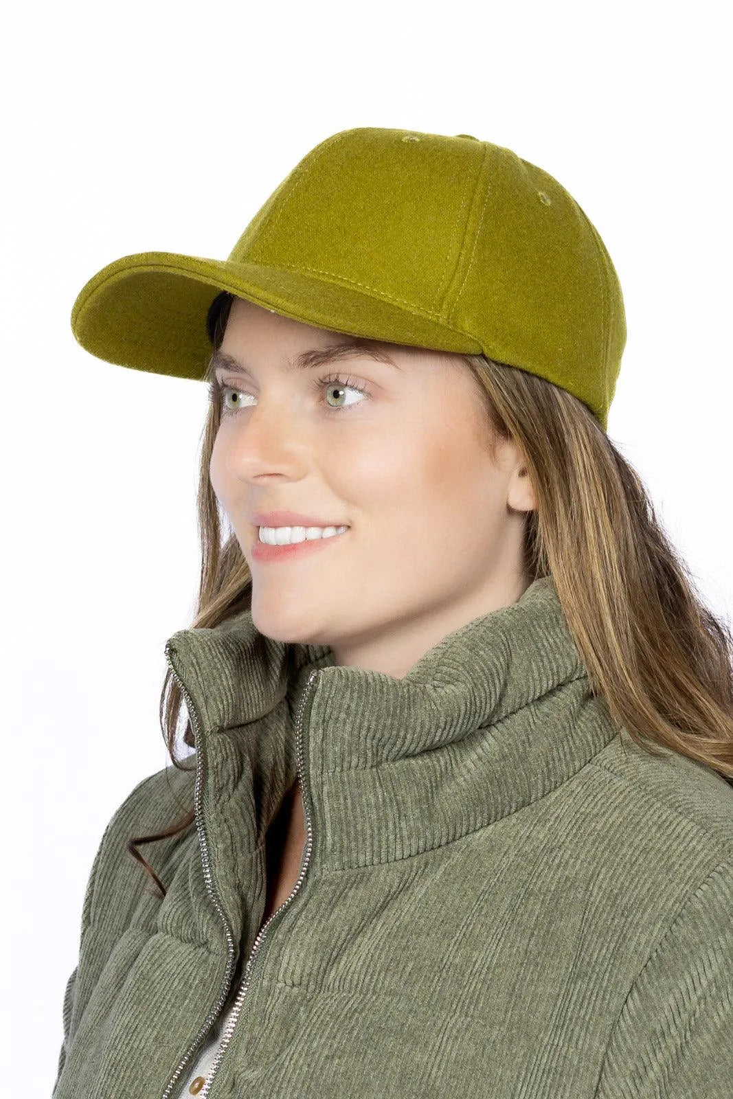 Mossy Pine Wool Baseball Cap - Aria the Fox