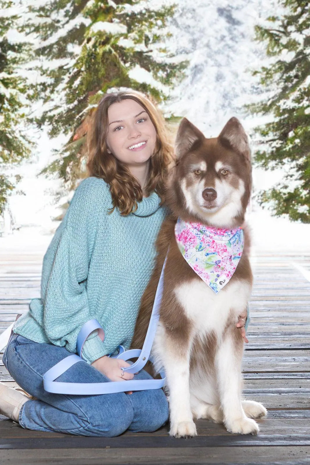 Hydrangea Haven Dog Bandana - Aria the Fox