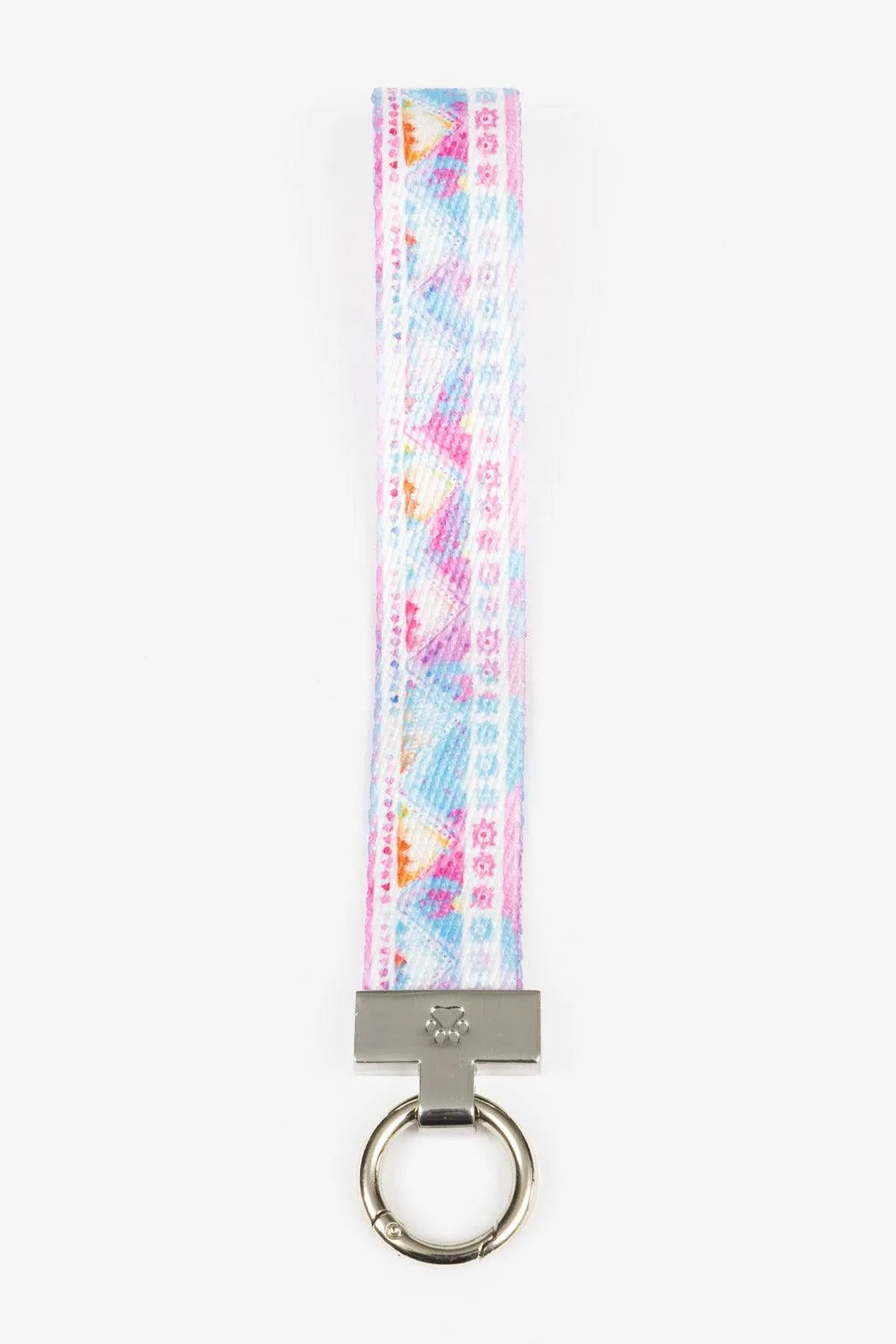 Pink and Blue Wristlet Keychain - Aria the Fox