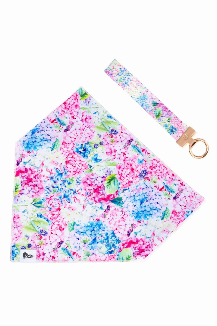 Hydrangea Haven Dog Bandana & Matching Keychain