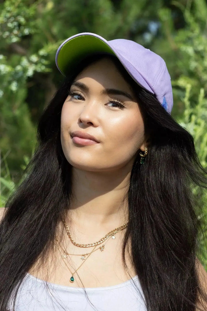 Lavender Garden Relaxed Baseball Cap 