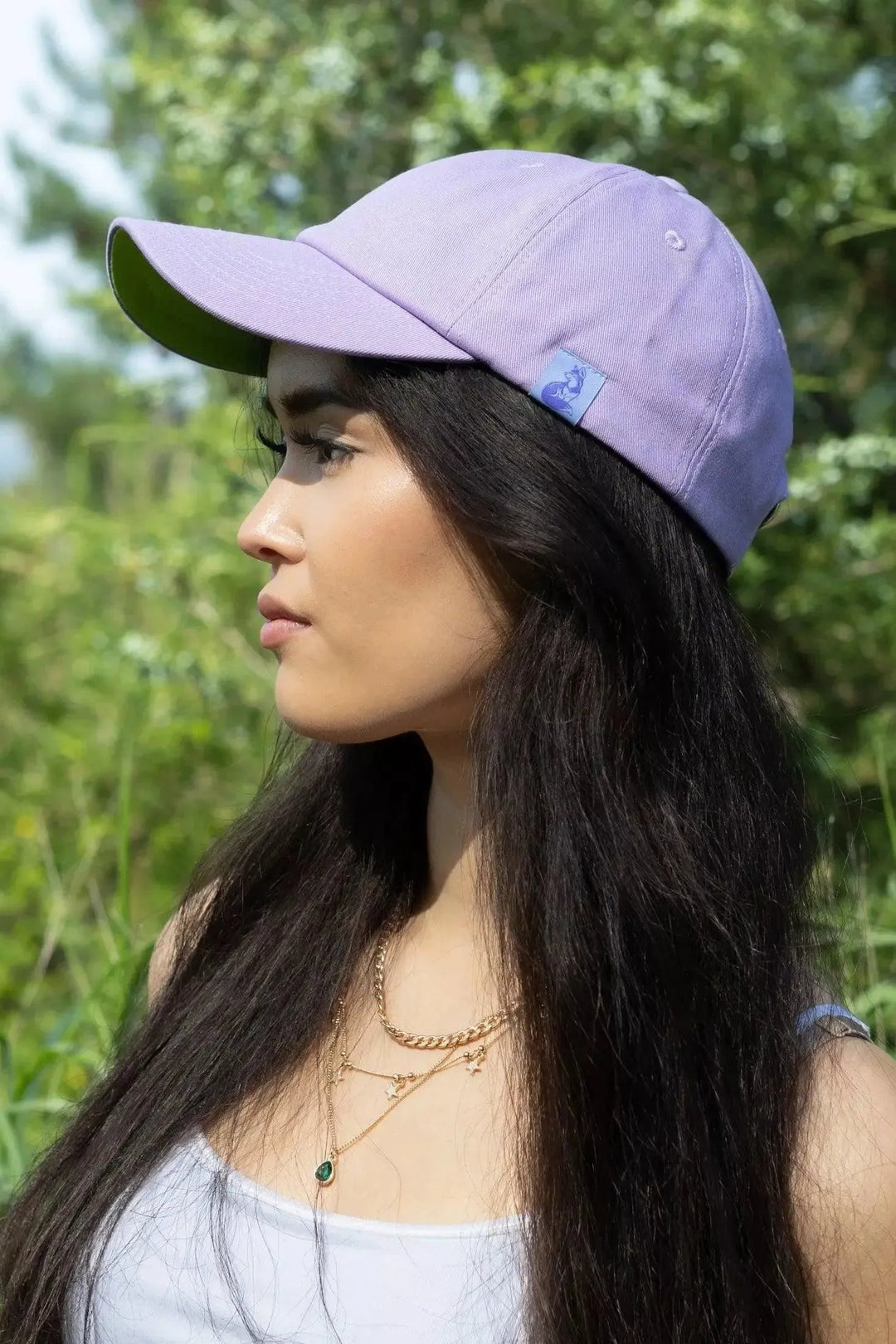 Lavender Garden Relaxed Baseball Cap 