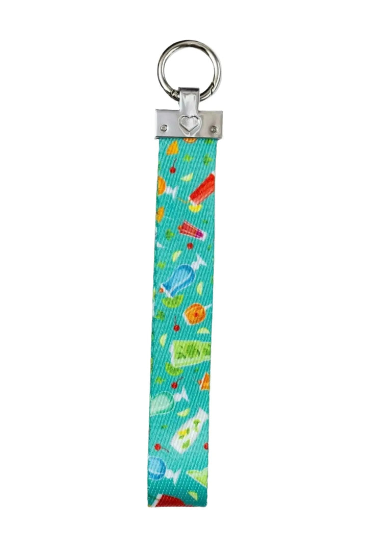 Seaside Sips Wristlet Keychain keychain