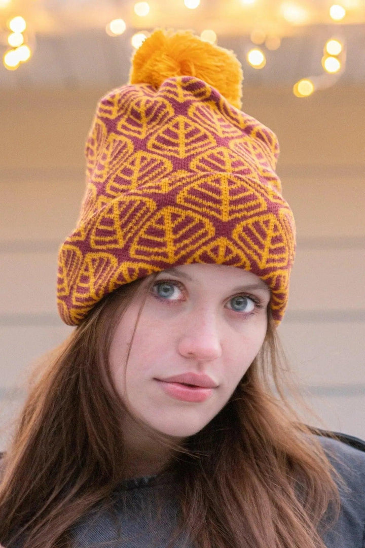 Crimson Glow Winter Hat hat