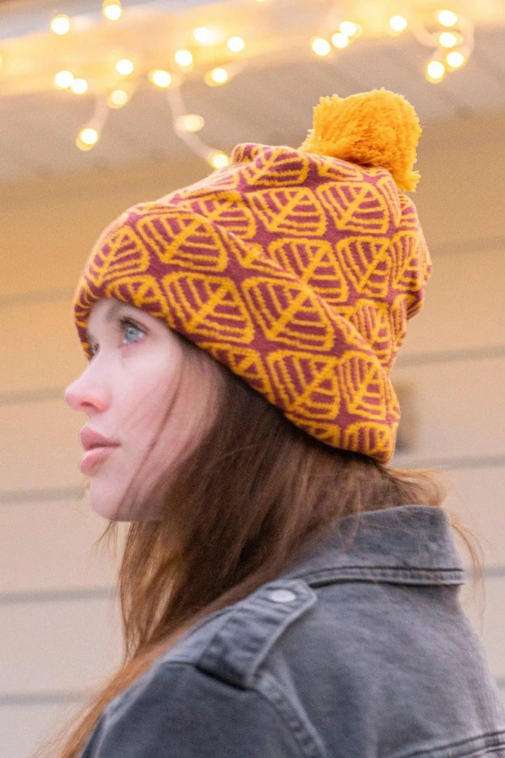 Crimson Glow Winter Hat hat