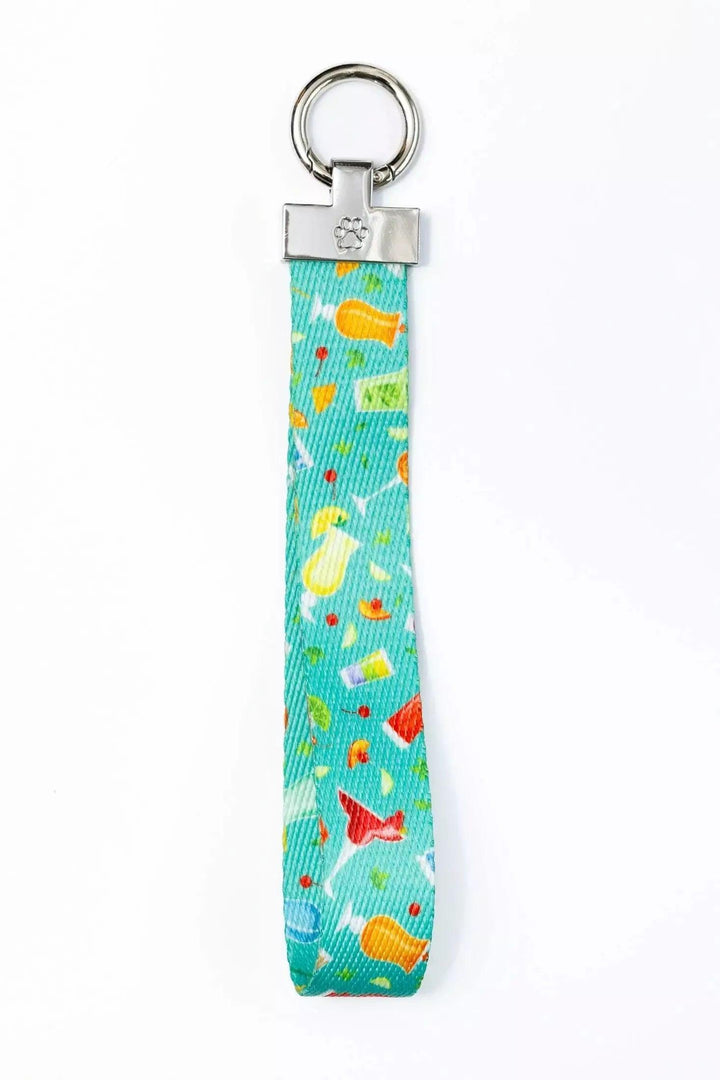 Seaside Sips Wristlet Keychain keychain